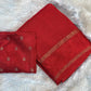 Beautiful soft viscous Russian silk saree with satin border (Prebooking)