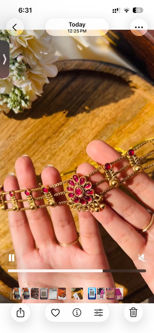 Kemp choker - ruby