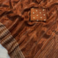Soft viscous crepe silk saree with gotta border