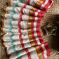 Mul cotton with multi color stripes lined with zari