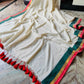 Soft Mul cotton saree with tassels - GR