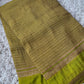 Beautiful khaddi georgette saree with intricate weavings!