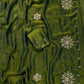 Soft two tone tissue silk with sequins and gotta patti work