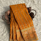 Banarasi semi Katan georgette saree with bandhini prints