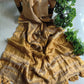 Mul cotton tissue Golden saree