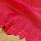 Pure organza silk saree with embroidery scallop border