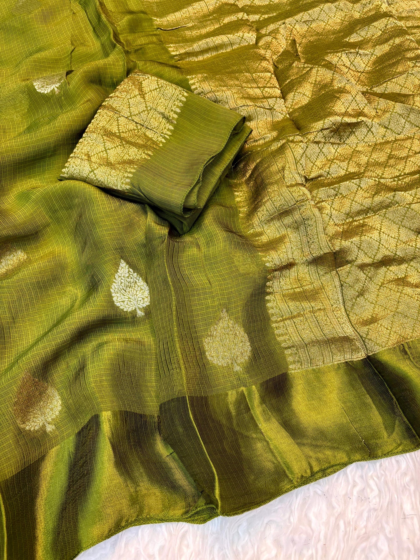 Premium viscous kota saree with satin border