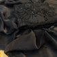 Beautiful plain metallic shimmer saree with designer blouse piece with intricate work