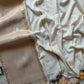 Pure and authentic soft mul cotton saree with zari border on one side
