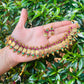 Vintage coin choker with stone detailing on double side