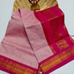 Premium silk cotton sarees with zari checks and contrast border