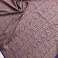 Pure khaddi handloom crepe chiffon antique brocade saree