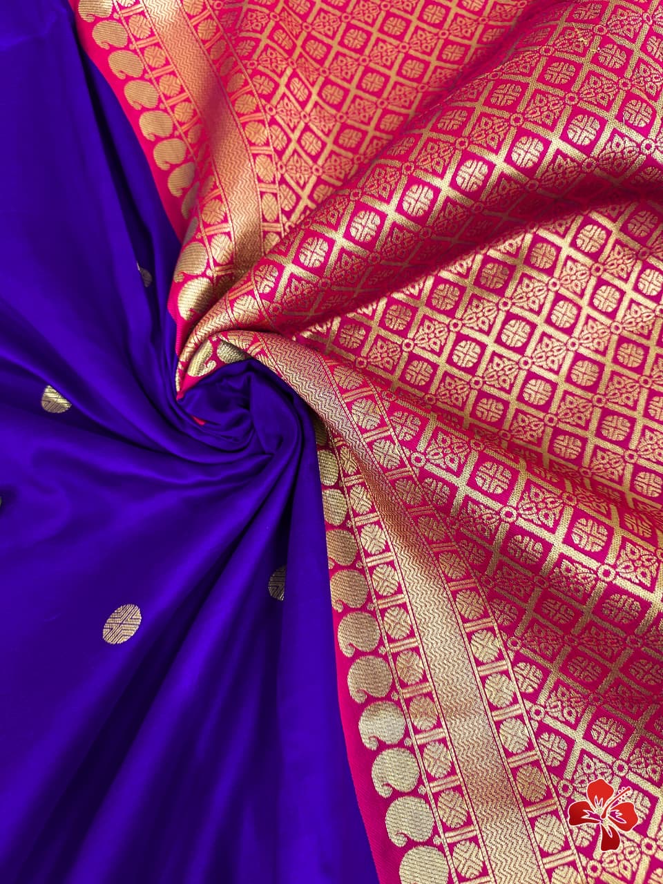 Gorgeous premium semi silk saree with mango woven contrast border