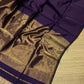 Pure Maheshwari silk cotton saree - small border zari stripes