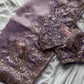 Beautiful soft tissue silk saree with handwork(Prebooking)