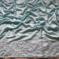 Pure Chinnon Silk saree with pearl sequins handwork