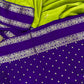 Beautiful semi kanjivaram soft silk saree - green purple