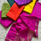Premium semi crape Banarasi silk saree with small buttis and border
