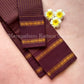 Premium pure sungudi cotton saree with checks and double rudraksham border