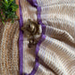 Mul cotton with zari stripes - purple