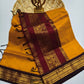 Premium silk cotton sarees with zari checks and contrast border
