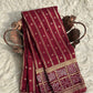 Banarasi semi Katan georgette saree with bandhini prints