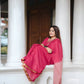 Anumol- Beautiful Soft Narayanpet saree - Rani pink