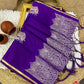 Beautiful semi satin silk saree with pichwai weavings