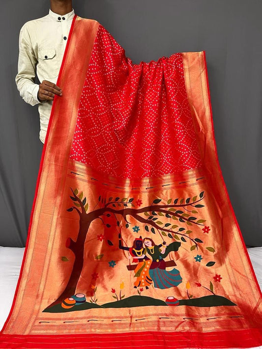 Nadira - soft paithani silk