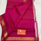 Beautiful Mangalagiri Silk cotton saree with zari checks