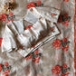 Premium kora organza saree with cross stitched embroidery and stripes