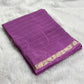 Soft Viscous crushed chinon silk checks saree