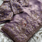 Beautiful soft tissue silk saree with handwork(Prebooking)
