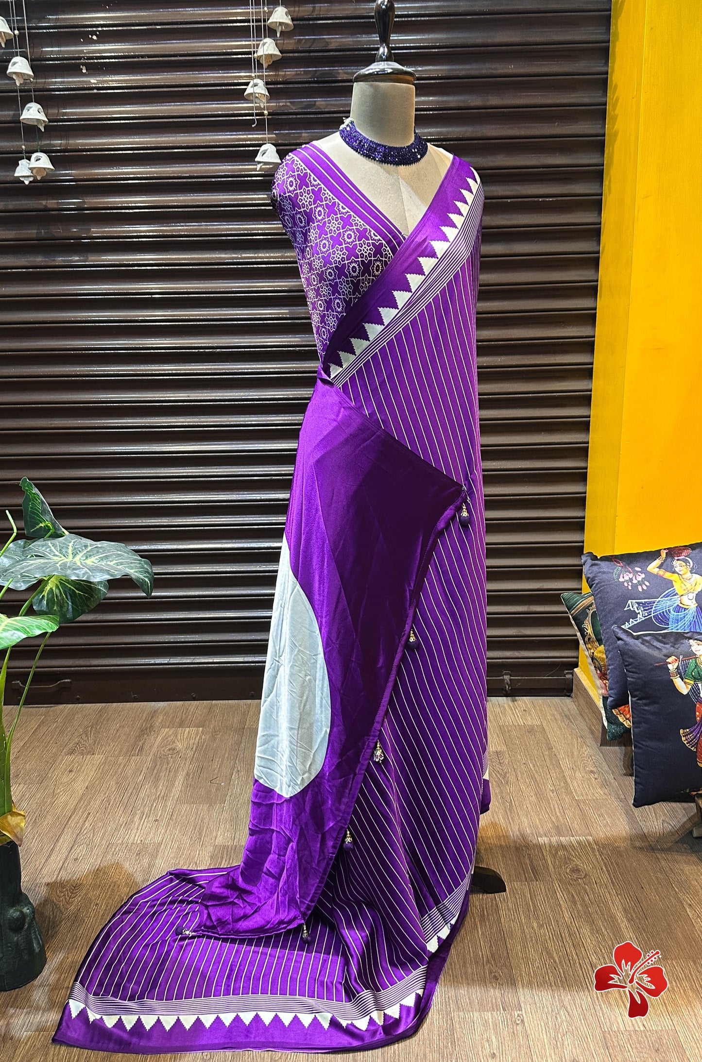 Semi gajji silk saree with running blouse