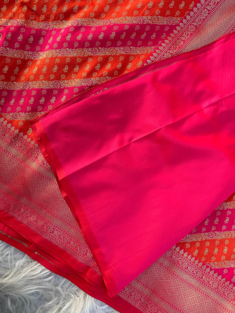 Premium Banarasi saree with rangkat weaves