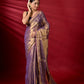 Mul tissue saree with lace border - 3