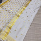 Premium Cotton Polka Embroidered Saree