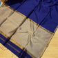 Pure Maheshwari Silk cotton with small border
