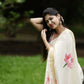 Prebooking 15 days - Premium pink lotus printed kerala cotton saree