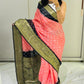 Semi dola silk with bandhini prints