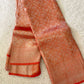 Beautiful soft Banarasi brocade crepe silk sarees in pastels