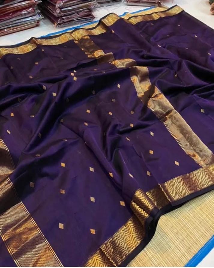 Nayanthara inspired Maheshwari silk cotton saree