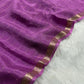 Soft Viscous crushed chinon silk checks saree