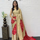 Soft satin crepe silk saree with Beautiful bandhini print and Real mirror work (prebooking)