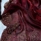 Space Silk with cut dana sequins