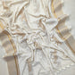 Pure and authentic mul cotton saree with tiger and polka screen prints