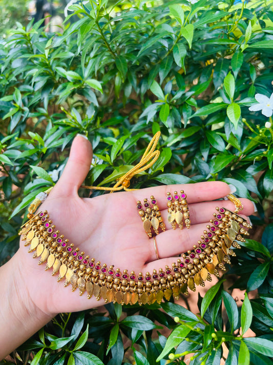 Statement antique ruby Elakkathali