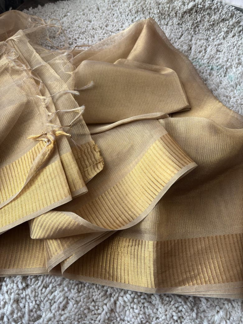 Pure tissue tussar silk saree