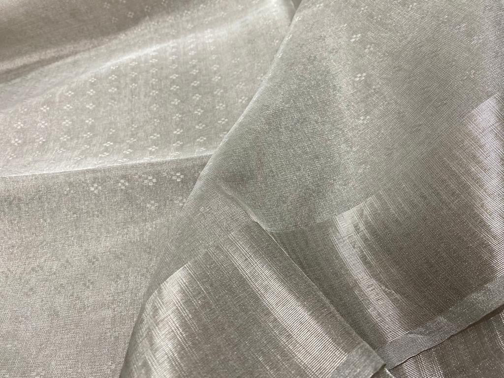 Pure Tissue tussar silk saree with uswa design