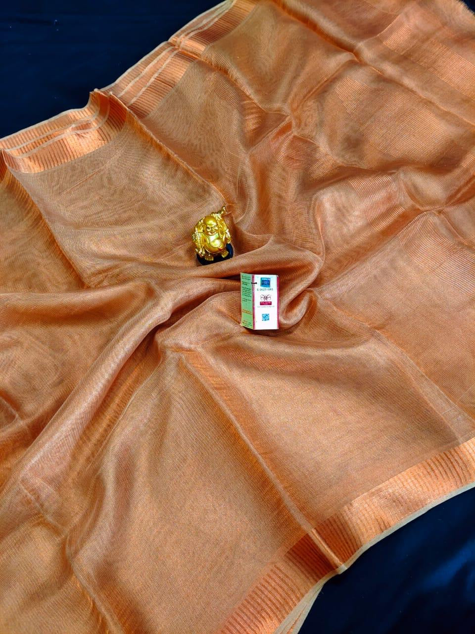 Pure tissue tussar silk saree